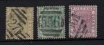 Gold Coast 1875 1/2d, 2d & 4d good used SG4, 6 & 7 WS33707