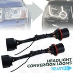 2x Headlight conversion wiring looms for Freelander 2 headlamp adapter to 2012+