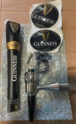 NEW Full Guinness Cold Tap Handle With Lens / Badges Man Cave Home Bar creamer