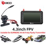 DUMBORC 4.3"FPV HD Display 5.8G Image Transmission  for RC Car Ship Drone