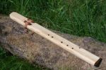 Indian flute D4 440 made of spruce with audio sample