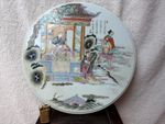 A Large 19th Century CHINESE PORCELAIN FAMILLE ROSE Porcelain  PLAQUE 41cm