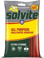 Solvite All Purpose Extra Strong Wallpaper Paste ,Easy Mix Wallpaper Glue-10roll