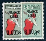Madagascar 1942 Yvert PA 53-54 ** MINT IMMACULATE AIRMAIL (F4407