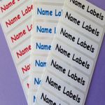Iron on Personalised School Uniform Name Labels Waterproof Tapes Tags lot