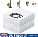 10 Dust Bags Hepa Bags For Karcher MV4 MV5 MV6 WD4 WD5 WD6 Vacuum Cleaner Hoover