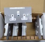 5x Electrak CR036 RCD Sockets 2 Gang 30mA Steel 100mm for Floor Box Legrand New