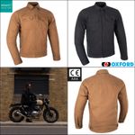 Oxford Heist Original Approved Track CE AAA Motorcycle Textile Jacket Black Tan