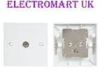 SINGLE TV COAX COAXIAL AERIAL WALL SOCKET OUTLET PLATE