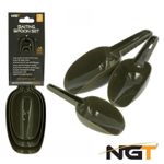 NGT 3pc Baiting Spoon Scoop Set for PVA Bags, Spod Mix and Bait Launchers