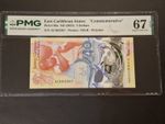 East Caribbean States 2 Dollars ND (2023) PMG 67 EPQ Pick 60a S/N AC662267