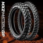 Plews tyre set Fat 65cc MATTERLY (F) 90/90–14 MATTERLY (R)  90/100–12