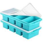Pack Silicone Ice Cube Tray with Lid Freezer Mold Food Portion Baby Weaning