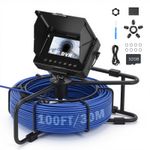 Smart 30M Drain Sewer Pipeline Endoscope Inspection Camera 4.3" Monitor 1200TVL