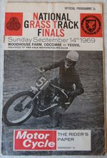 Yeo Vale Motor Cycle Club ACU Grass Track Finals Championship Programme 1969