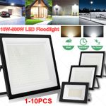 LED Flood Light 500W 300W 200W 100W 50W 30W 10W Outdoor Garden Lamp Spotlight UK