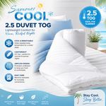 Summer Cool 2.5 Tog Duvet Quilt Lightweight Breathable Soft Anti Allergy Bedding