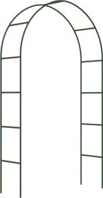 2 x SET METAL GARDEN ARCH HEAVY DUTY STRONG TUBULAR ROSE CLIMBING PLANTS ARCHWAY