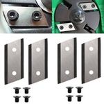 4pcs Garden Shredder Chipper Blades Cutter with M6 Screw for Wolf Shredder