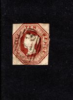 SG 57 1847 VICTORIA  EMBOSSED CAT £1500 STAMP