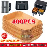 400X Large Air Fryer Liners Disposable Paper Liner Non-Stick Parchment for,Ninja