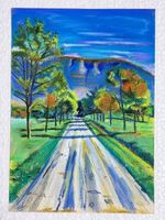 Ferdinand Hodler (Handmade) Drawing on antique paper Signed and Sealed.