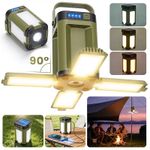 LED Camping Lantern Battery Powered Solar Lantern 2000mAh Outdoor emergency Lamp