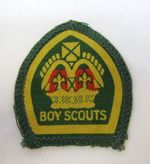 Boy Scouts Kings Scout Badge WW2 Printed Cloth Badge