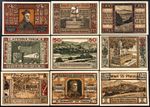 GEISA 1921 Complete Series Incl. RARE Overprint Notes! German Notgeld