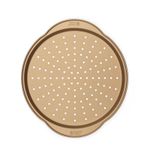 Russell Hobbs Pizza Baking Tray Non-Stick 37cm Carbon Steel Gold Open Box