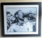Stirling Moss Signed Black & White Photo 1955 British Grand Prix With COA /Photo