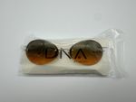 DNA by MODO 913 Sunglasses Gold Frame Green Orange Lenses NOS w/ Case