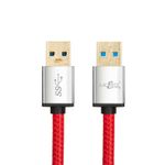 JuicEBitz® Braided USB 3.0 Type A Male to Male Power & Data Transfer Cable Lead