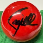 Snooker Legend Ronnie O'Sullivan Signed Autograph on Red Snooker Ball w/ COA
