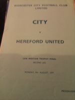 Worcester City v Hereford Utd Len Weston Trophy Final 2 Leg  in Reason Com