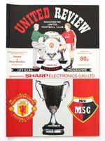 MANCHESTER UNITED v PECSI MUNKAS ECWC ROUND 1 1st LEG 1990/91 19/9/1990