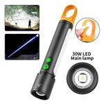 High Powered Super Bright Flashlight LED Rechargeable Torch Lamps