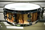 SQ2 14x5 Thin Beech Snare in African Marble satin in/out Ruthenium hardware