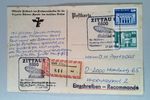 DDR 1983 Hugo Eckener Zeppelin Registered Postcard - Zittau Special Cancel