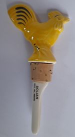 Vintage Solian Yellow Ceramic Cockerel Drinks Pourer. UK ONLY. Free Postage.