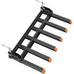 Tractor 147cm 1814kg Heavy Duty Clamp Pallet Forks Quick Attach 60in Bucket