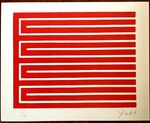 Donald Judd Lithograph COA Original Signed Numbered Stamped (180 Ex)