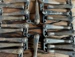 24X WAH VICTORIAN ART DECCO COPPER  STAIR RODS CLIPS CARPET GRIPPER ARCHITECTUL