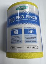 Axus P60 Pro Finish Aluminium Oxide Abrasive Paper 5m x 115mm