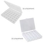 TRIXES Plastic Bobbin and Spool Storage Cases *All Sizes* NEW Organiser Box