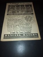 Dancing Waters Show Rare Original 1956 Promo Poster Ad Framed!