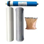 Reverse Osmosis RO Filter Set - Sediment, Carbon, DI Resin and Membrane RO Unit
