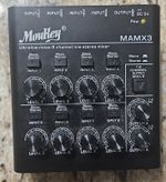 Moukey MAMX3 Black Ultralow-noise 8 Channel Stereo Mixer DC 5V Compact *READ