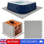 Durable Non-Slip EVA Foam Pool Mats 50x1.4cm Pack of 4 for Spa & Paddling Pools