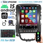 9.7" Android 15 Car Stereo GPS WiFi Carplay For Vauxhall Astra J 2009-15 ECO Fit